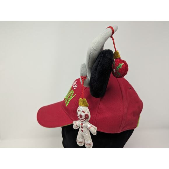 Disney Parks Light Up The Holiday Mickey Mouse Ears Adjustable Hat LIGHTS TESTED - Picture 4 of 9